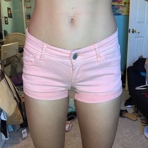 Hollister low rise short short salmon size 1